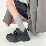 ブラック | 軽量厚底 2WAY パールリボンチャーム | Shoes in Closet