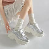 シルバー | 厚底 ジャーマンライク ボリューム スニーカー 2763 | Shoes in Closet