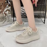 厚底 ボリューム プラットフォーム  レースアップ スニーカー2765 | Shoes in Closet | 詳細画像9 