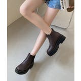 【新色入荷】軽量厚底 サイドゴア ショートブーツ 2808 | Shoes in Closet | 詳細画像5 