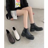 【新色入荷】軽量厚底 サイドゴア ショートブーツ 2808 | Shoes in Closet | 詳細画像2 