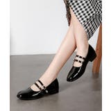 ブラック/エナメル | 2WAY ダブルストラップ メリージェーン パンプス  2875 | Shoes in Closet