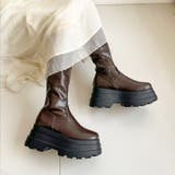 厚底トリプルソール プレーン ストレッチ ロング ブーツ 2895 | Shoes in Closet | 詳細画像15