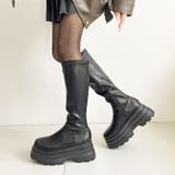 厚底トリプルソール プレーン ストレッチ ロング ブーツ 2895 | Shoes in Closet | 詳細画像4