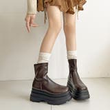 厚底トリプルソール ストレッチ フィット ショートブーツ 2896 | Shoes in Closet | 詳細画像13
