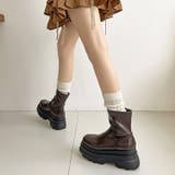 厚底トリプルソール ストレッチ フィット ショートブーツ 2896 | Shoes in Closet | 詳細画像15