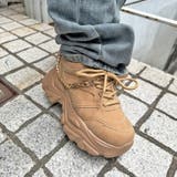 キャメル | 軽量厚底 チェーン スニーカー 2899 | Shoes in Closet