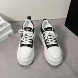厚底 インヒール ラインストーン レースアップ スニーカー 375 | Shoes in Closet | 詳細画像5