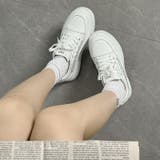厚底 インヒール ラインストーン レースアップ スニーカー 375 | Shoes in Closet | 詳細画像11