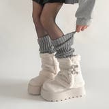 厚底 レッグウォーマーライク カバー ムートンブーツ 441 | Shoes in Closet | 詳細画像9 