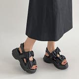 軽量厚底 ボリュームソール ダブルリボン スポーツサンダル 5424 | Shoes in Closet | 詳細画像4 