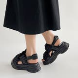 軽量厚底 ボリュームソール ダブルリボン スポーツサンダル 5424 | Shoes in Closet | 詳細画像5 