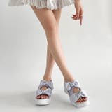 軽量厚底 ボリュームソール ダブルリボン スポーツサンダル 5424 | Shoes in Closet | 詳細画像17 