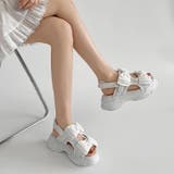 軽量厚底 ボリュームソール ダブルリボン スポーツサンダル 5424 | Shoes in Closet | 詳細画像8 
