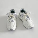 軽量厚底 パールチャーム付 チェック リボン スニーカー 5432 | Shoes in Closet | 詳細画像17