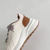 軽量厚底 パールチャーム付 チェック リボン スニーカー 5432 | Shoes in Closet | 詳細画像23