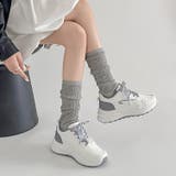 軽量厚底 パールチャーム付 チェック リボン スニーカー 5432 | Shoes in Closet | 詳細画像12