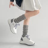 軽量厚底 パールチャーム付 チェック リボン スニーカー 5432 | Shoes in Closet | 詳細画像13