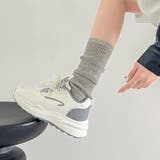 軽量厚底 パールチャーム付 チェック リボン スニーカー 5432 | Shoes in Closet | 詳細画像16