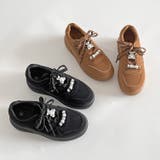 厚底 チャーム付 ダブルシューレース コート スニーカー 5434 | Shoes in Closet | 詳細画像17