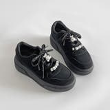 厚底 チャーム付 ダブルシューレース コート スニーカー 5434 | Shoes in Closet | 詳細画像16