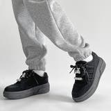 厚底 チャーム付 ダブルシューレース コート スニーカー 5434 | Shoes in Closet | 詳細画像10