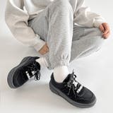 厚底 チャーム付 ダブルシューレース コート スニーカー 5434 | Shoes in Closet | 詳細画像11