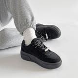厚底 チャーム付 ダブルシューレース コート スニーカー 5434 | Shoes in Closet | 詳細画像13