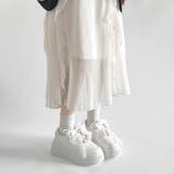 ホワイト | 厚底 プラットフォーム チャーム付 | Shoes in Closet