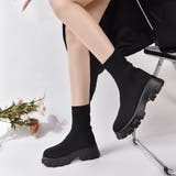 厚底 凹凸ブロックソール ニット / ソックスブーツ 571 | Shoes in Closet | 詳細画像6