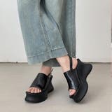 軽量厚底 変型プラットフォーム やわらか バック ストラップ サンダル 581 | Shoes in Closet | 詳細画像6