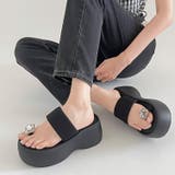  厚底 ボリューム プラットフォーム サムリング トング サンダル 591 | Shoes in Closet | 詳細画像3 
