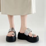 厚底 ボリューム プラットフォーム サムリング トング サンダル 591 | Shoes in Closet | 詳細画像13 