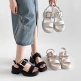 軽量厚底 ビジューバックル ヒール サンダル 5923 | Shoes in Closet | 詳細画像2 