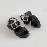 軽量厚底 ビジューバックル ヒール サンダル 5923 | Shoes in Closet | 詳細画像7 