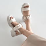 軽量厚底 ビジューバックル ヒール サンダル 5923 | Shoes in Closet | 詳細画像16 
