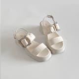 軽量厚底 ビジューバックル ヒール サンダル 5923 | Shoes in Closet | 詳細画像18 