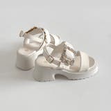軽量厚底 ビジューバックル ヒール サンダル 5923 | Shoes in Closet | 詳細画像19 