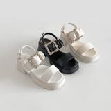 軽量厚底 ビジューバックル ヒール サンダル 5923 | Shoes in Closet | 詳細画像20 