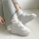 厚底 プラットフォーム インヒール サイドジップ スニーカー5951 | Shoes in Closet | 詳細画像1 