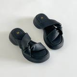 厚底 サイド クロスベルト やわらか ミュール サンダル 5995 | Shoes in Closet | 詳細画像17 