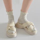 厚底 サイド クロスベルト やわらか ミュール サンダル 5995 | Shoes in Closet | 詳細画像8 