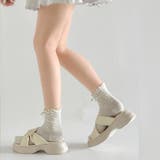 厚底 サイド クロスベルト やわらか ミュール サンダル 5995 | Shoes in Closet | 詳細画像6 