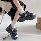 厚底 バルキー スニーカーソール  スポーツサンダル 6357 | Shoes in Closet | 詳細画像3 