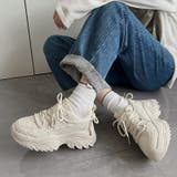 厚底 デザインソール キルティング ボリューム スニーカー 6397 | Shoes in Closet | 詳細画像14 