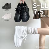 厚底 インヒール入り  ビジューパーツ スニーカー 6434 | Shoes in Closet | 詳細画像1 