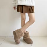 軽量厚底 プラットフォーム ファーカバー ムートンブーツ 6492 | Shoes in Closet | 詳細画像11 