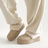 軽量厚底 2WAY ファーベルト付 ボア ムートン サボ スリッポン 6495 | Shoes in Closet | 詳細画像9 