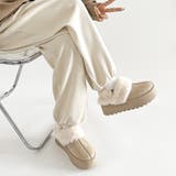 軽量厚底 2WAY ファーベルト付 ボア ムートン サボ スリッポン 6495 | Shoes in Closet | 詳細画像11 