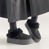 軽量厚底 2WAY ファーベルト付 ボア ムートン サボ スリッポン 6495 | Shoes in Closet | 詳細画像5 